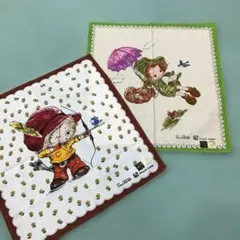 昭和　レトロ ファンシー　ハンカチ