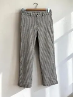 45R】名作インディゴヒッコリーストライプ ストレッチワークパンツ R刺繍 3のサムネイル