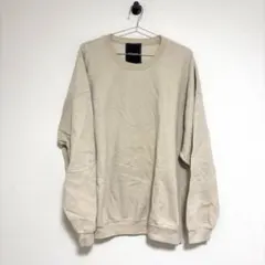 【裏起毛】unrelaxing オーバーサイズスウェット　ベージュ