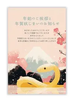 年賀状じまい2025（新年お知らせ）私製10枚入り【特選デザイナーズ】パピレイ