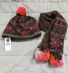 ギャップキッズ GAP　帽子&マフラー　2点セット　ニット帽54-56cm