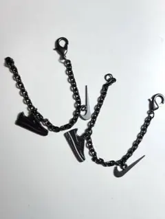 ナイキエアフォース1 '07 LOW ブラックメタルチャーム キーホルダー2本組