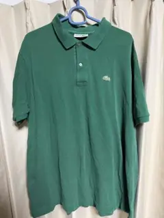 80s フレンチラコステ フレラコ 半袖 ポロシャツ グリーン 6 XL