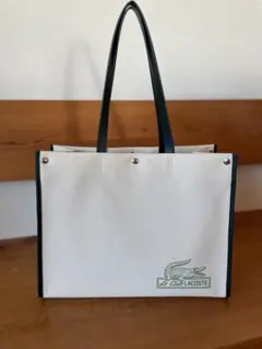 Lacoste トートバッグ ホワイト/ブラック