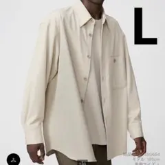 UNIQLO U ツイルワークオーバーサイズシャツ　L