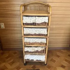 まこちゃん/スペイン調 花柄タイル 4段チェスト 桐材 カントリー家具 まこちゃん様専用/スペイン調 花柄タイル 4段チェスト 桐材 カントリー