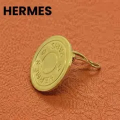 【良品】HERMES エルメス セリエ イヤリング ゴールド 片耳 20mmのサムネイル
