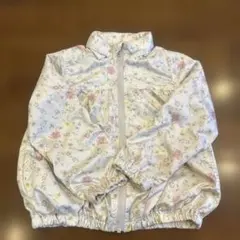 11/7 12時までブランシェス　花柄ジップアップジャケット