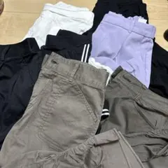 白 パンツ レディース