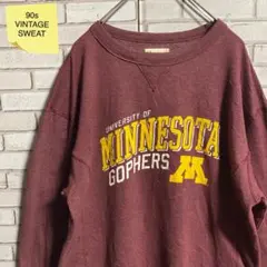 90s 古着 ヴィンテージ スウェット プリント ビッグシルエット ゆるだぼ