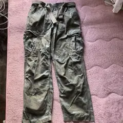 迷彩カーゴパンツ ゴムウエスト ベルトAIRWALK エアーウォーク　サバイバル