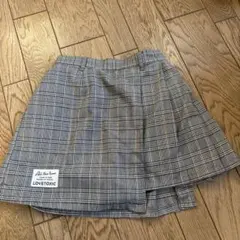 LOVETOXIC チェック柄フレアスカート　150