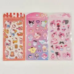 【正規品】ジュエルマシュマロステッカー・サンリオ(3種類セット）