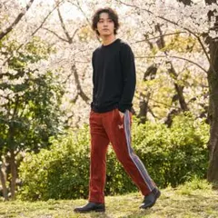 【良品・定價2.8萬】Needles Narrow 絲絨運動褲 M