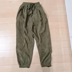 YACORESYA オリーブ色 コーデュロイ ワイドパンツ 2XL