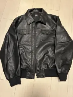 GU ブラックレザージャケット Mサイズ