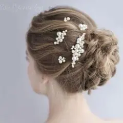 パール5点セット髪飾りヘアアクセサリー結婚式ブライダルウェディング発表会お呼ばれ