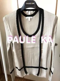 ポールカ　PAULEKA ニットアンサンブル　白グレー　ホワイト　S 楽天市場】ポールカ ポール・カ PAULEKAの通販