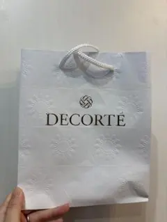DECORTÉ エンボス花柄ショップ袋 小型　2枚セット