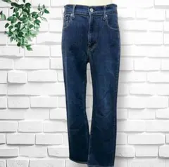 【良品計画】ストレートデニムパンツ Gパン　ジーンズ　カジュアル　シンプル