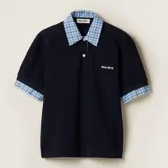 MiuMiu ユニセックス長袖ポロシャツ Sサイズ 長袖ポロシャツ ユニセックス 665－035 ブラック （6L