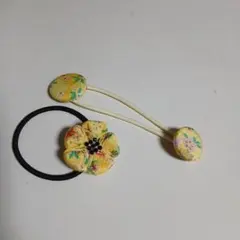 花モチーフ ヘアゴムセット