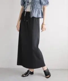 LOWRYS FARM カットリブタイトスカート