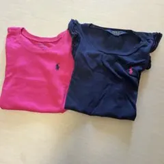 RalphLauren ラルフローレン 120 2枚セット　ネイビー、ピンク