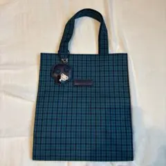 【極美品】familiar ファミリア チェック柄 トートバッグ　大サイズのサムネイル