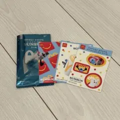 マクドナルド オリジナル パペットスンスン シール 3枚セット