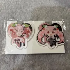 タイトーくじ　SAKURA×SUBCULTURE　J賞クリアバッジセット　桜ミク