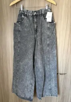 LEPSIM タグ付新品　カラーワイドデニム2 チャコールのサムネイル