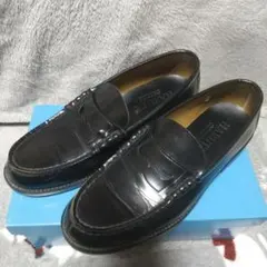 HARUTA ブラック ローファー