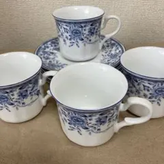 ◼️コーヒーカップ＆ソーサー4客Giovanni Valentino ITALY