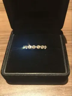 ダイヤモンド☆0.50ct ホワイトゴールド　ハーフエタニティリング　9号のサムネイル