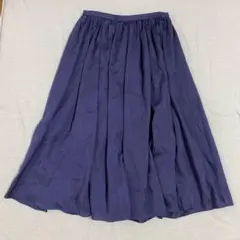 【マッキントッシュフィロソフィー】フレアロングスカート バックファスナー 36