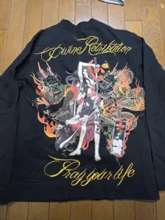 抜刀娘 ブラックロングＴシャツ 結愛 サイズLのサムネイル