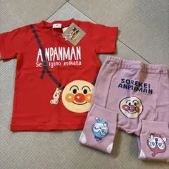 アンパンマン Tシャツ 100cm 赤 レギンス