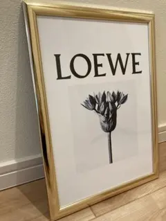 インテリア　アートポスター　A 4ゴールドフレーム付き　写真参照！