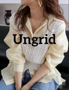 【極美品】Ungrid 透明感寬鬆襯衫