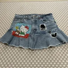 LEVI’S希少 USA製 Levi's 550リメイク デニム ミニスカート