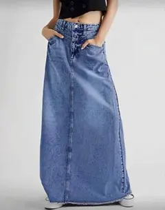 新品未使用　SHEIN デニムロングスカート　JP-XL（M）