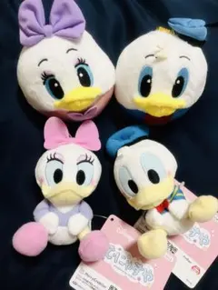 ミッキー&フレンズ むにゃすやマスコット等 ドナルド デイジー 6点セット☆