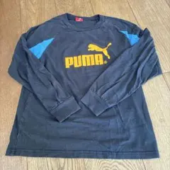 PUMA 長袖カットソー 黒/青
