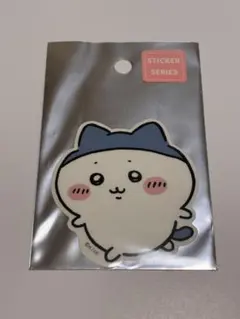 ちいかわ　スマホに貼れるサイズのクリアステッカー　スポーツ刈りハチワレ