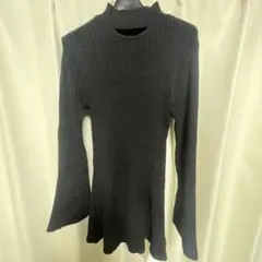 ブラックニットワンピース Lサイズ　GRL
