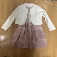 子供　ワンピース　ドレス　ボレロ付き