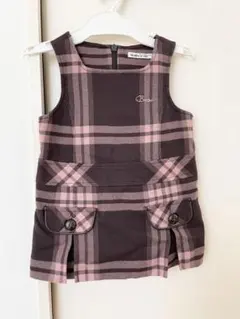 BEBE チェック柄 ワンピース　80㎝