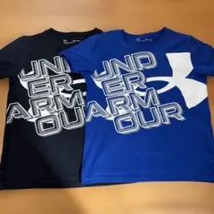 Under Armour Tシャツ 2枚セット 黒 青 YMD