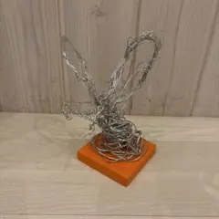 ワイヤーアート オブジェ オレンジベース